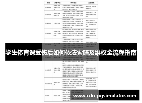学生体育课受伤后如何依法索赔及维权全流程指南