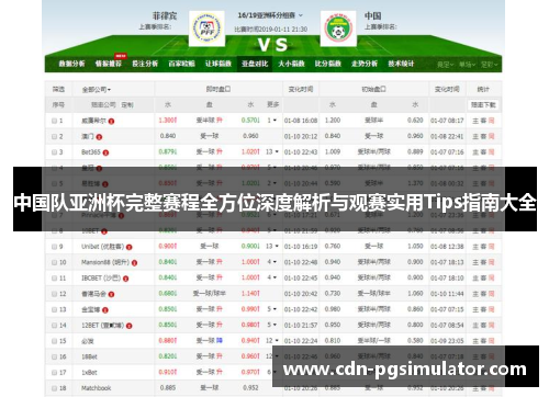 中国队亚洲杯完整赛程全方位深度解析与观赛实用Tips指南大全 中国队亚洲杯完整赛程全方位深度解析与观赛实用Tips指南大全