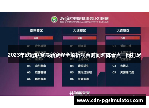 2023年欧冠联赛最新赛程全解析观赛时间对阵看点一网打尽